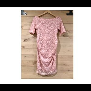 Blush Lace ASOS Maternity Dress